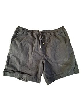 Men’s Aeropostale Navy Blue Elastic Drawstring Chino Shorts Size XL Logo Summer